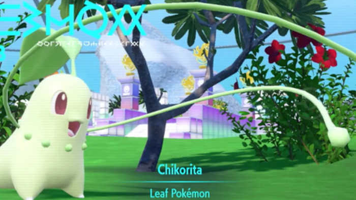 Chikorita in the Indigo Disc DLC